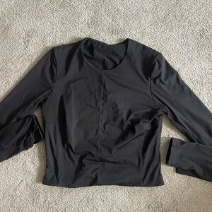 Lululemon Women’s Black Long-Sleeve Crewneck Top